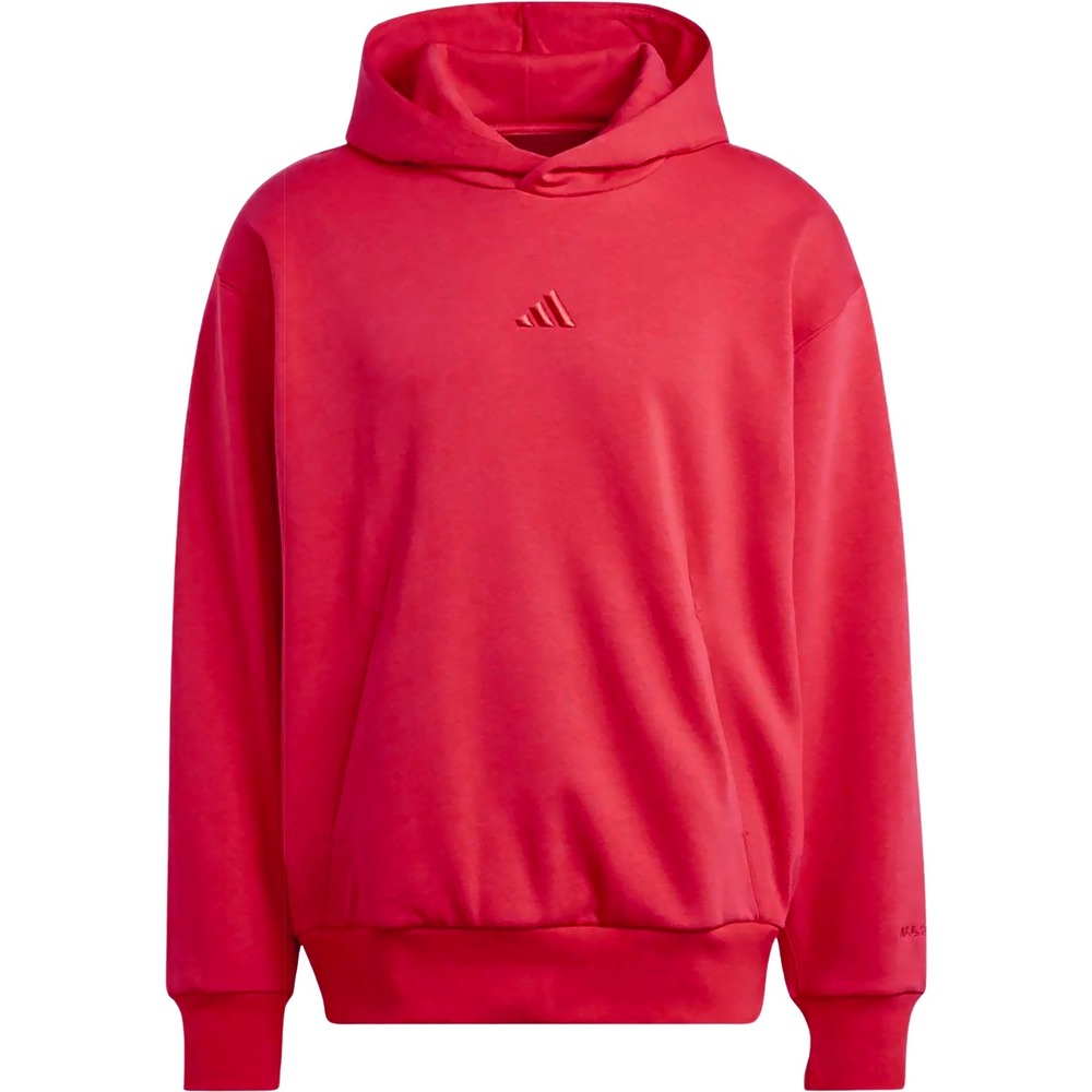 Adidas All SZN Fleece Hoodie - NWT Mens Large Tall (LT) Pure Ruby - #48126-N1